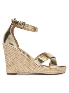 ONLY Shoes Espadryle Onlamelia-18 Pu Foil Wedge 15335554 Złoty - Espadryle damskie - miniaturka - grafika 1