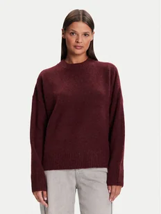 Vero Moda Sweter Boom 10320463 Bordowy Loose Fit - Swetry damskie - miniaturka - grafika 1