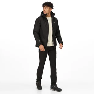 Męskie spodnie turystyczne softshell Regatta Mountain Winter czarne Rozmiar: 33R - Odzież trekkingowa męska - miniaturka - grafika 9