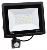Halogeny - HALOGEN Naświetlacz Lampa LED z CZUJNIK RUCHU 50W - miniaturka - grafika 1