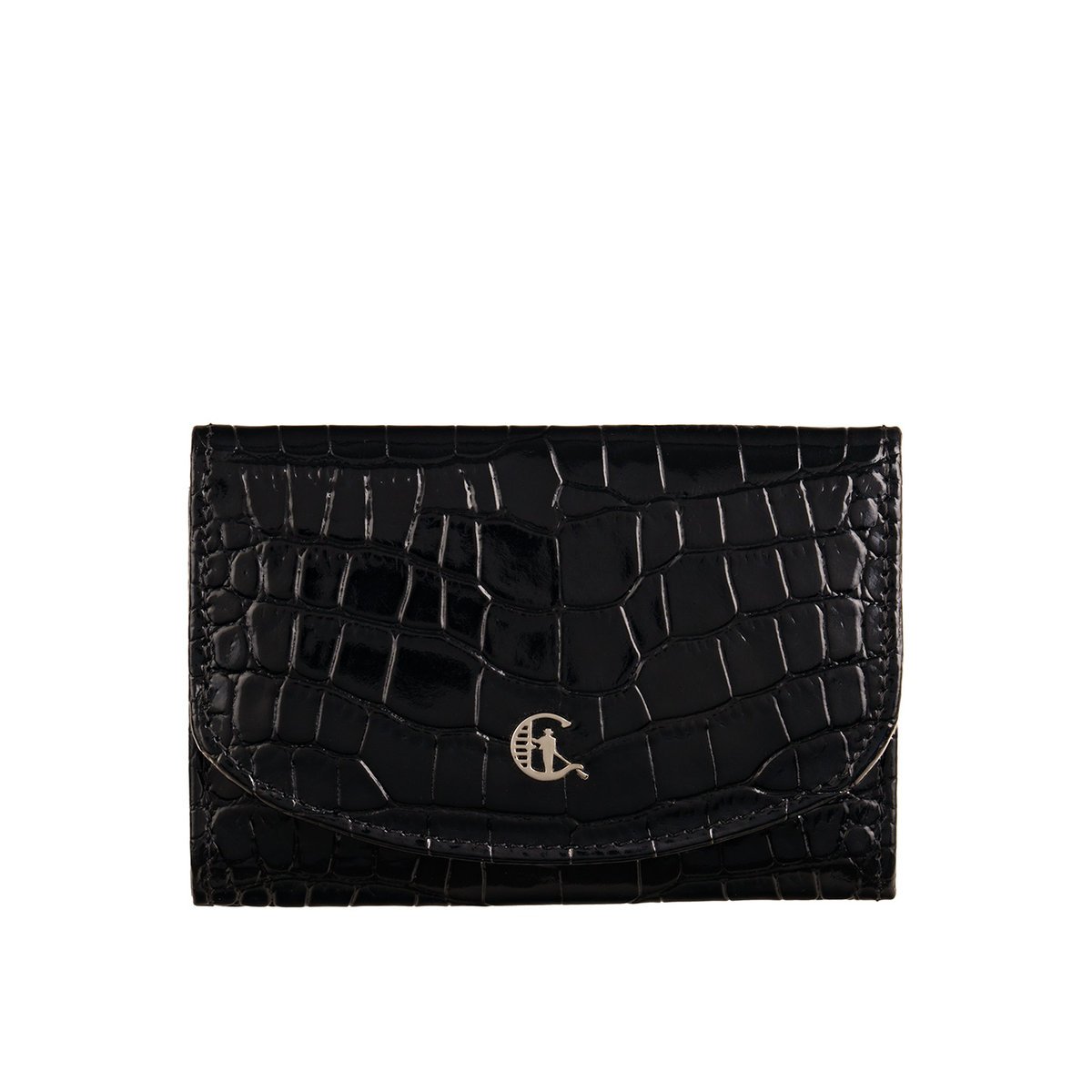 Portfel damski czarny skórzany Canaletto – wzór krokodyla, styl i ochrona RFID PD1201cs76
