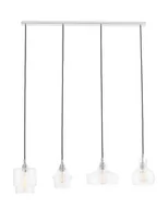 Lampy sufitowe - Kaspa Lampa wisząca Longis chrom 4 klosze 10523409 - miniaturka - grafika 1