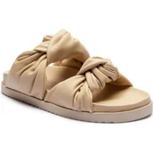 Klapki i japonki damskie - Patrizia Pepe Skórzane klapki - miniaturka - grafika 1