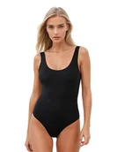 Body - Body damskie z szerokimi ramiączkami tank top Sabrina czarne XL - miniaturka - grafika 1