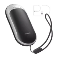 Powerbanki - Ogrzewacz do rąk z funkcją powerbanku Ocoopa HotPal PD 5000 mAh, USB-C, biało-czarny - miniaturka - grafika 1