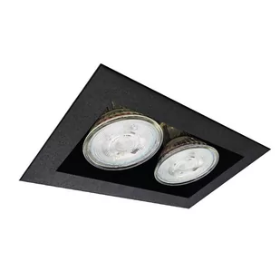 Prostokątna lampa natynkowa Cage 3034 Shilo punktowa do sypialni czarna - Lampy sufitowe - miniaturka - grafika 1