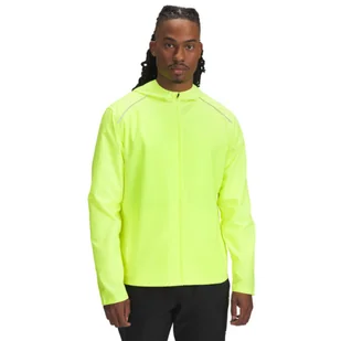 Męska kurtka do biegania Under Armour UA Storm Run Hooded Jacket - żółta - Kurtki męskie - miniaturka - grafika 1