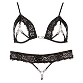 Pozostałe kosmetyki - Abierta Fina Zestaw biżuterii biustonosz   s  czarny 22118071021 - miniaturka - grafika 1