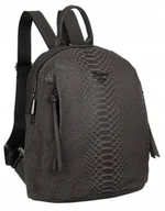 Plecaki - Plecak damski ze wzorem imitującym skórę krokodyla — David Jones - miniaturka - grafika 1