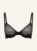 Biustonosze - Calvin Klein Biustonosz Usztywniany Sheer Marquisette schwarz - miniaturka - grafika 1