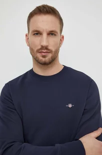 Gant bluza męska kolor granatowy z aplikacją - Bluzy męskie - miniaturka - grafika 1