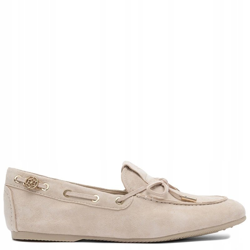 Guess Półbuty Damskie Beżowe z Kokardką FLPAISSUE14 Beige r.36