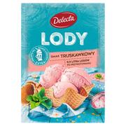 Dodatki do ciast w proszku - Delecta Lody smak truskawkowy 57 g - miniaturka - grafika 1