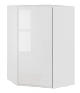 Meble kuchenne - Alba Szafka Wisząca Wysoka Narożna Prawa Gnwu-H92 Biały Połysk - miniaturka - grafika 1
