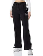 Spodnie damskie - ONLY Onlselina Wide Slit Pant SWT spodnie damskie, czarny/nadruk: r, M - miniaturka - grafika 1