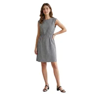 Sukienki - Sukienka damska Vila Mimosa w kratkę czarno-biała bez rękawów-M - miniaturka - grafika 1