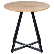 Ławy i stoliki kawowe - Stolik pomocniczy jasne drewno z czarnym ATOKA - miniaturka - grafika 1