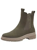 Botki damskie - Tamaris Damskie botki 1-1-25436-41, oliwkowy, 36 EU - miniaturka - grafika 1