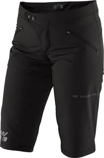 100% Szorty damskie 100% RIDECAMP Womens Shorts black roz. L NEW 2021 - Spodenki rowerowe - miniaturka - grafika 1