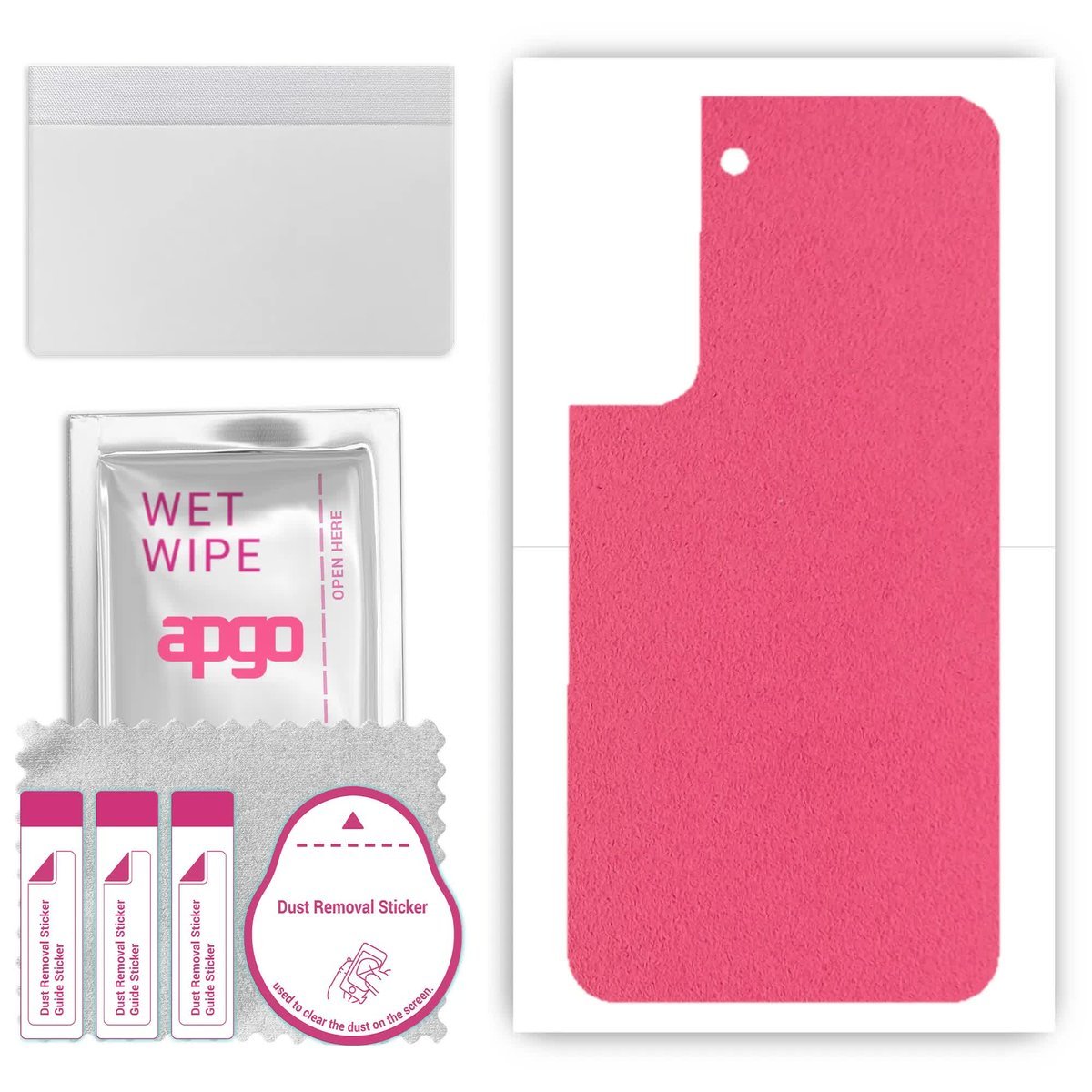 Folia naklejka skórka strukturalna na TYŁ Zamsz do Samsung Galaxy S22 - Zamsz Różowy - apgo SKINS