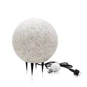Lampy ogrodowe - ZESTAW Kula OGRODOWA FLORA M wodoodporna + ŻARÓWKA LED 7W barwa neutralna - miniaturka - grafika 1
