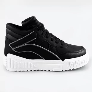 Damskie wyższe buty sportowe czarne (sg-139) - Mix Feel - Buty sportowe damskie - miniaturka - grafika 1