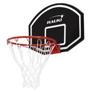 Koszykówka - Obręcz do koszykówki 71x45 cm czarna, wykonana z nylonu i tworzywa sztucznego, zawiera siatkę i tablicę - miniaturka - grafika 1