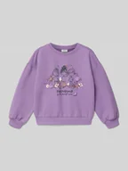 Bluzy dla dziewczynek - Bluza o kroju regular fit z mieszanki bawełny - miniaturka - grafika 1