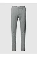 Spodnie męskie - Spodnie materiałowe o kroju slim tapered fit z wpuszczanymi kieszeniami model MARK - Only & Sons - miniaturka - grafika 1