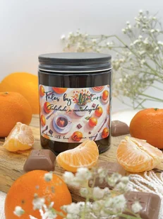 Świeca sojowa Czekolada z mandarynką 180 ml - Świece - miniaturka - grafika 1