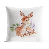 Poszewki na poduszki - Poszewka welwetowa do pokoju dziecka Sarenka, rozmiar 40x40 cm - miniaturka - grafika 1