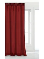 Zasłony - Zasłona 140 x 175 Dekoracyjna Taśma Viva Czerwony - miniaturka - grafika 1
