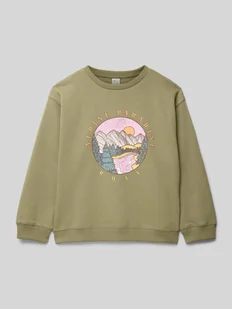 Bluza z nadrukiem z motywem model ‘MORNING HIKE’ - Bluzy dla dziewczynek - miniaturka - grafika 1