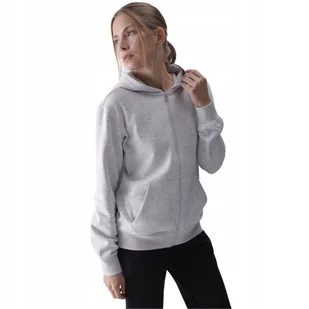 Bluza damska 4F F1467 chłodny jasny szary melanż 4FWMM00TSWSF1467 27M 2XL - Bluzy damskie - miniaturka - grafika 1