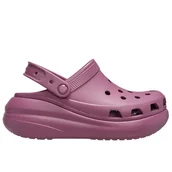 Klapki i japonki damskie - Klapki damskie Crocs Classic Crush Clog 207521-5CZ - fioletowe - miniaturka - grafika 1