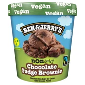 Lody i desery lodowe - Ben & Jerry's Chocolate Fudge Brownie Wegańskie lody 465 ml - miniaturka - grafika 1