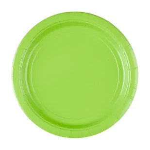 Talerze Kiwi okrągłe papier 23 cm 8szt - Dekoracje i nakrycia stołu na imprezę - miniaturka - grafika 1