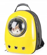Torebki damskie - Transporter Plecak Torba Kota Psa Kosmiczny Żółty - miniaturka - grafika 1