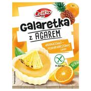 Suplementy naturalne - Celiko Bezglutenowa galaretka ananas-pomarańcza z agarem 45g - miniaturka - grafika 1