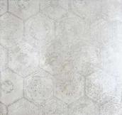 Płytki ceramiczne - Płytka gresowa Soft Concrete Hexagon Silver 120x60x0,8cm - miniaturka - grafika 1