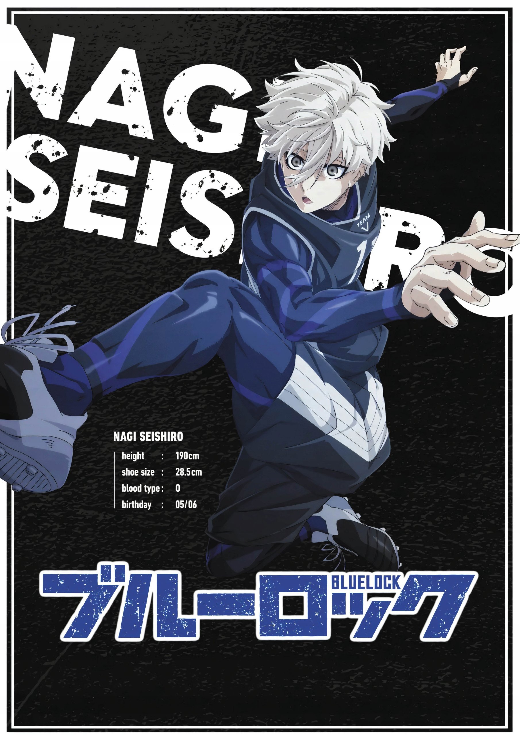 Plakat A3 anime manga Blue Lock