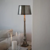 Lampy stojące - Markslöjd Lampa stołowa Metallo, kolor antyczne srebro, metal, wysokość 66 cm - miniaturka - grafika 1