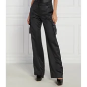 Spodnie damskie - Gaëlle Paris Spodnie cargo | flare fit - miniaturka - grafika 1