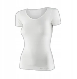SS1398W Koszulka damska z krótkim rękawem COMFORT MERINO kremowy XL - Koszulki i topy damskie - miniaturka - grafika 1