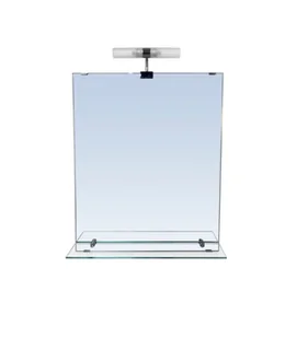 Lustro LED GoodHome Clarach 50 x 60 cm z półką - Lustra - miniaturka - grafika 1