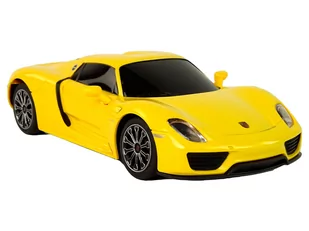 Auto R/C Porsche 918 1:24 Rastar Żółte - Samochody i pojazdy dla dzieci - miniaturka - grafika 4