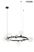 Lampy sufitowe - MOOSEE lampa wisząca ALURE 85 czarna - miniaturka - grafika 1