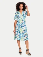 Sukienki - Olsen Sukienka letnia 13001783 Kolorowy Regular Fit - miniaturka - grafika 1