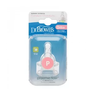 Dr Browns HANDI-CRAFT smoczek do butelek standard z wąską szyjką Preemies dla wcześniaków x 2 szt - Smoczki do butelek - miniaturka - grafika 2
