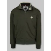 Bluzy sportowe męskie - Pit Bull Bluza Rozpinana Tape Logo Old Green - miniaturka - grafika 1